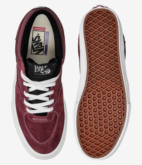 Vans Skate Half Cab Schuh (burgundy white)
