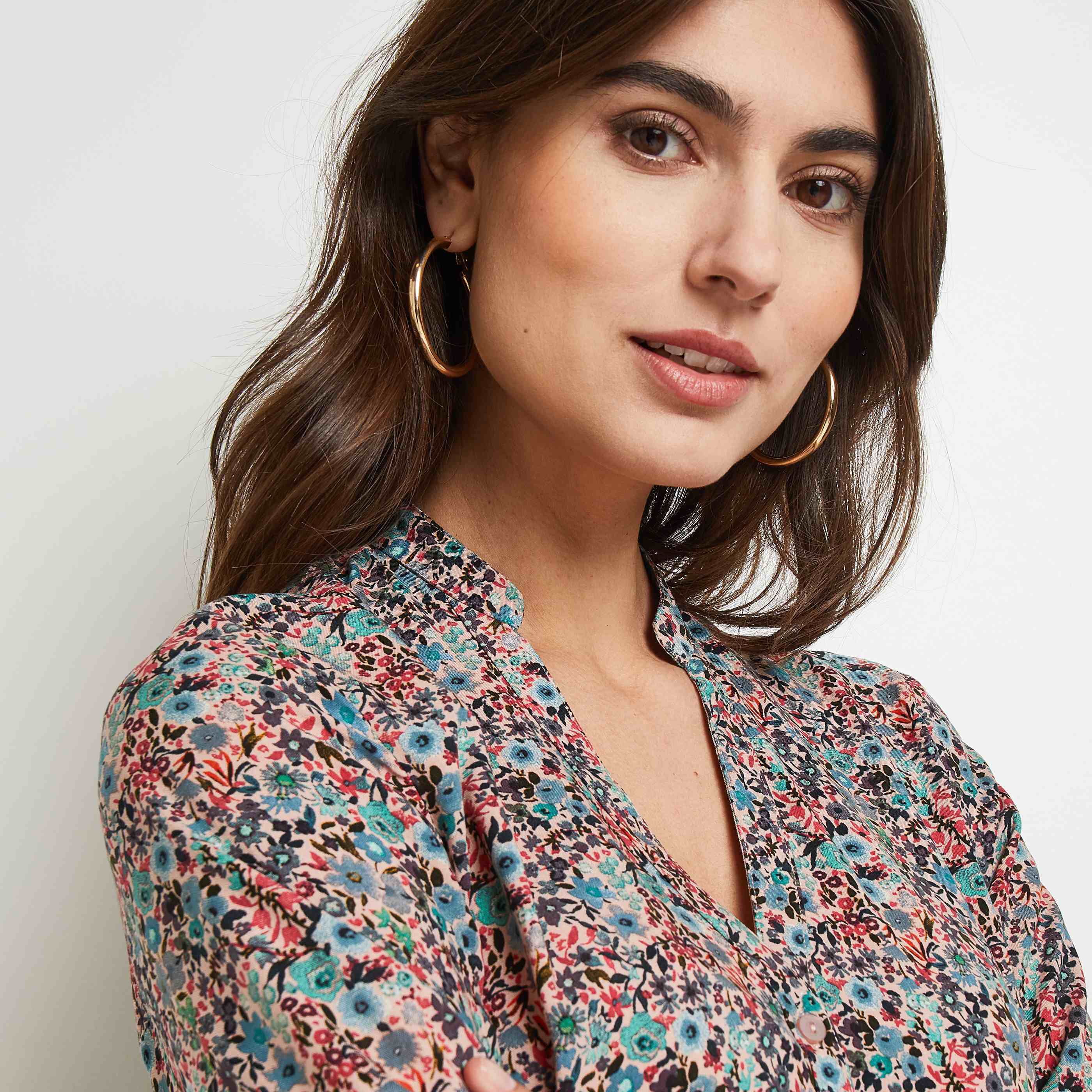Robe imprimée femme - ROSE PALE