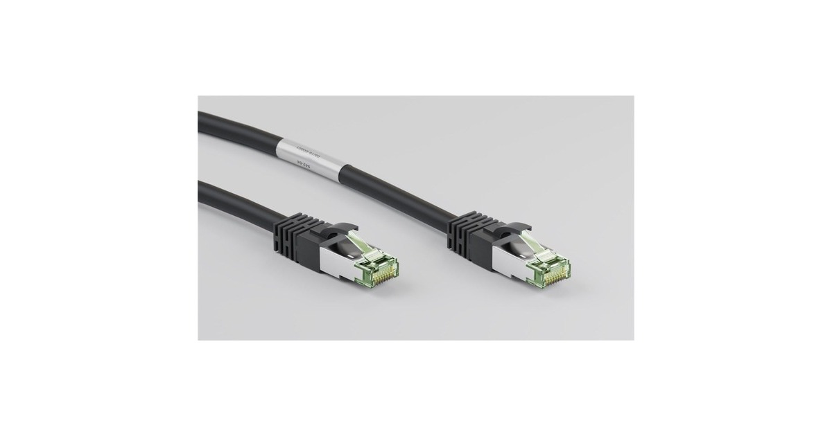 goobayPatchkabel Cat.8.1 S/FTP  (Zwart, 1 meter)