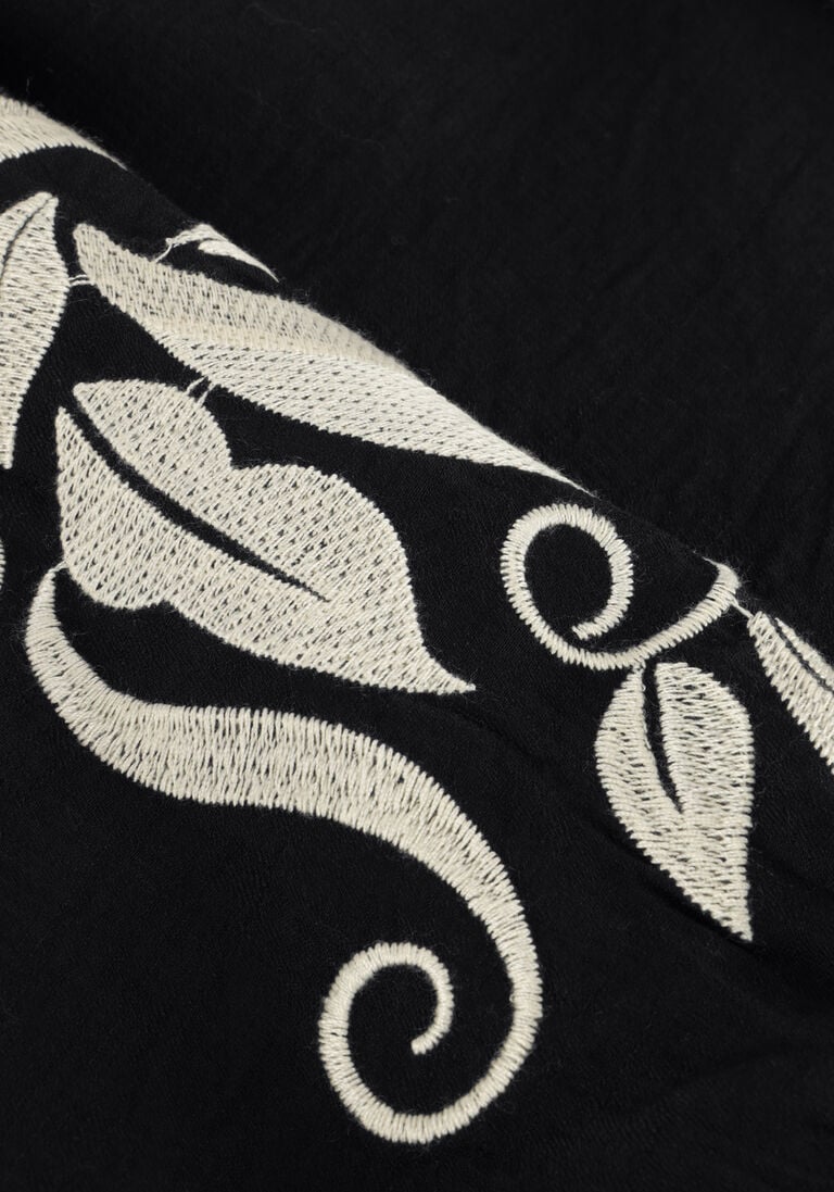 NUKUS zwarte nukus blouse tina blouse embroidery