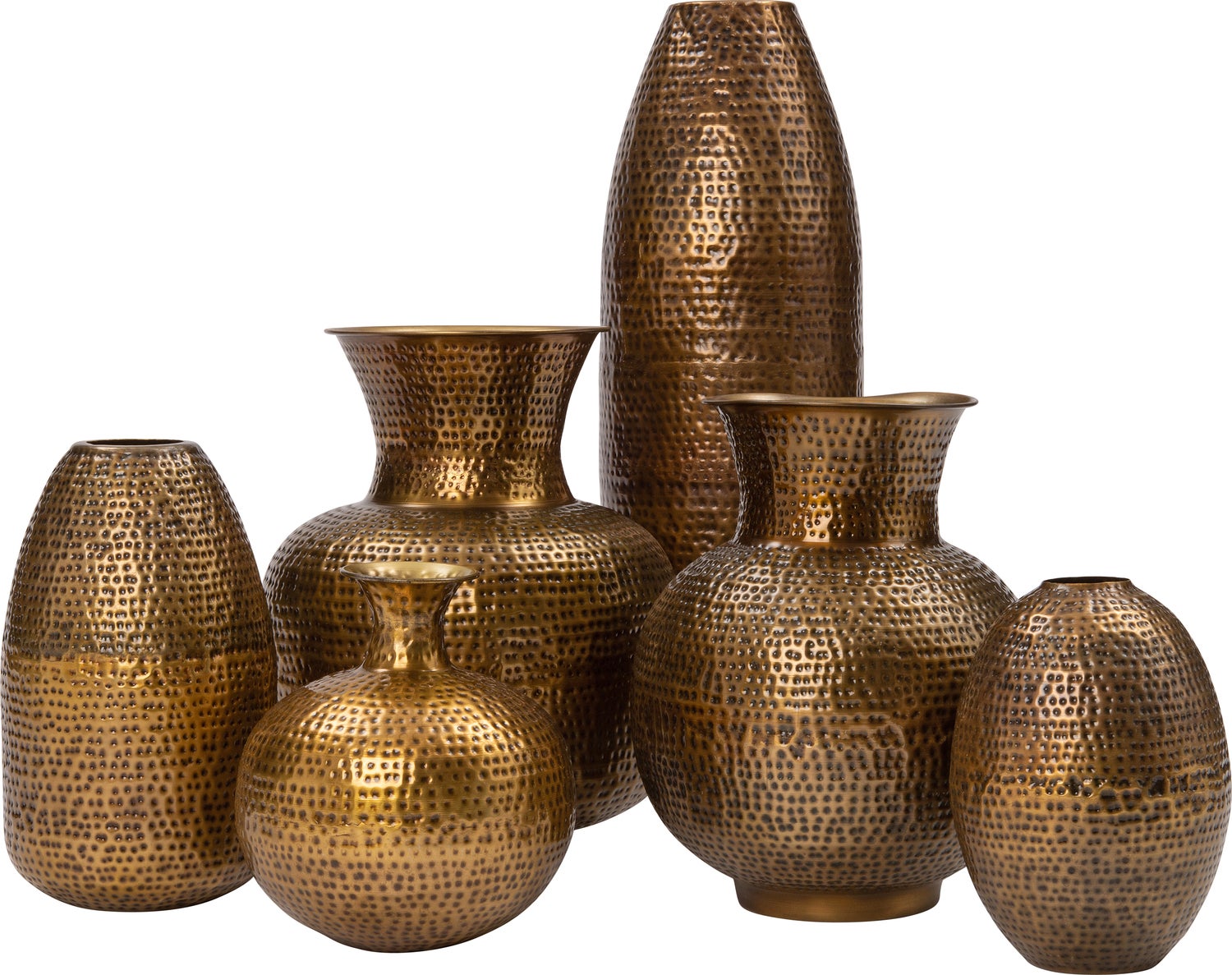 Intratuin vaas Kioni goud D 20 H 65 cm