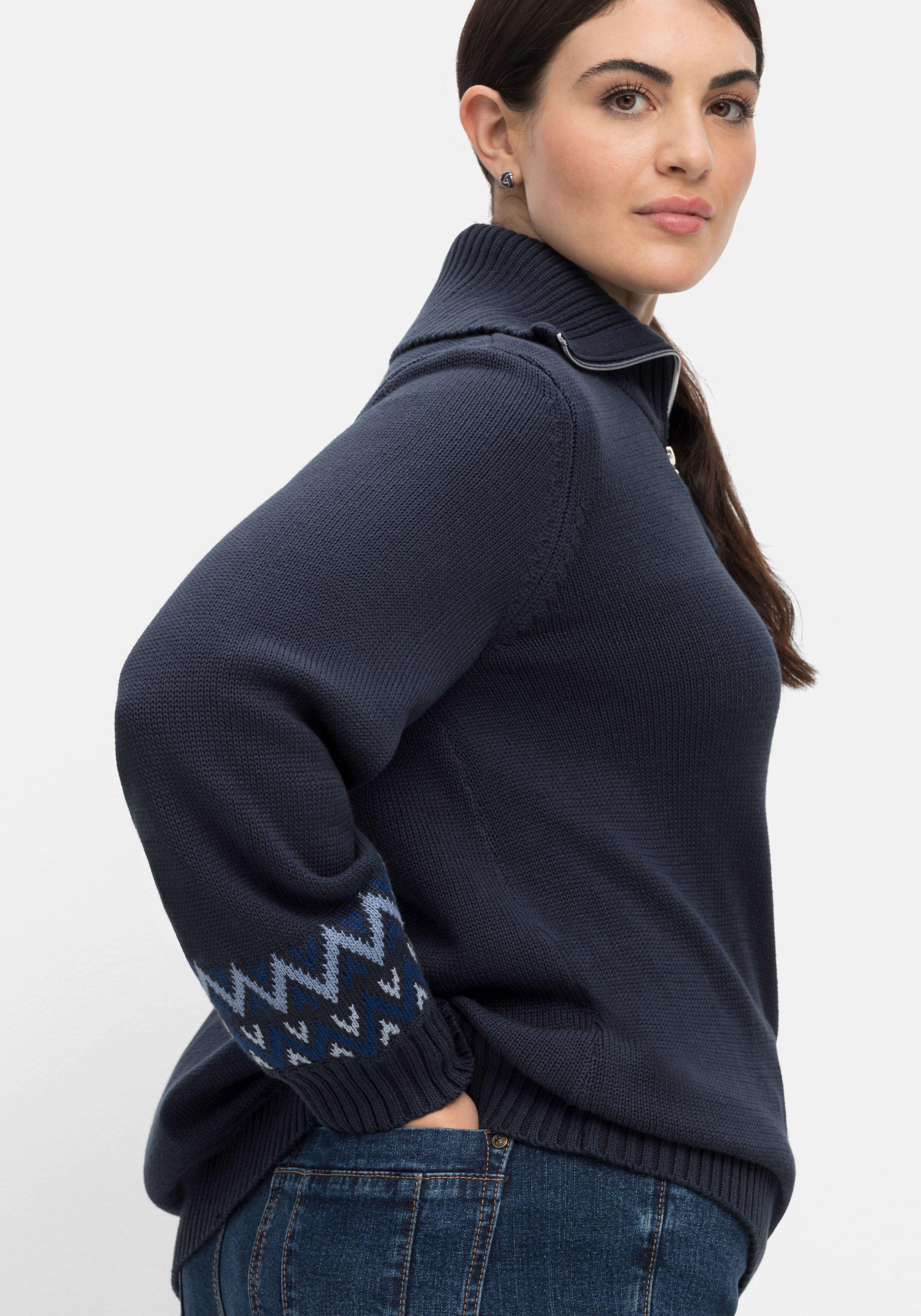 Troyer-Pullover mit Ethnomuster