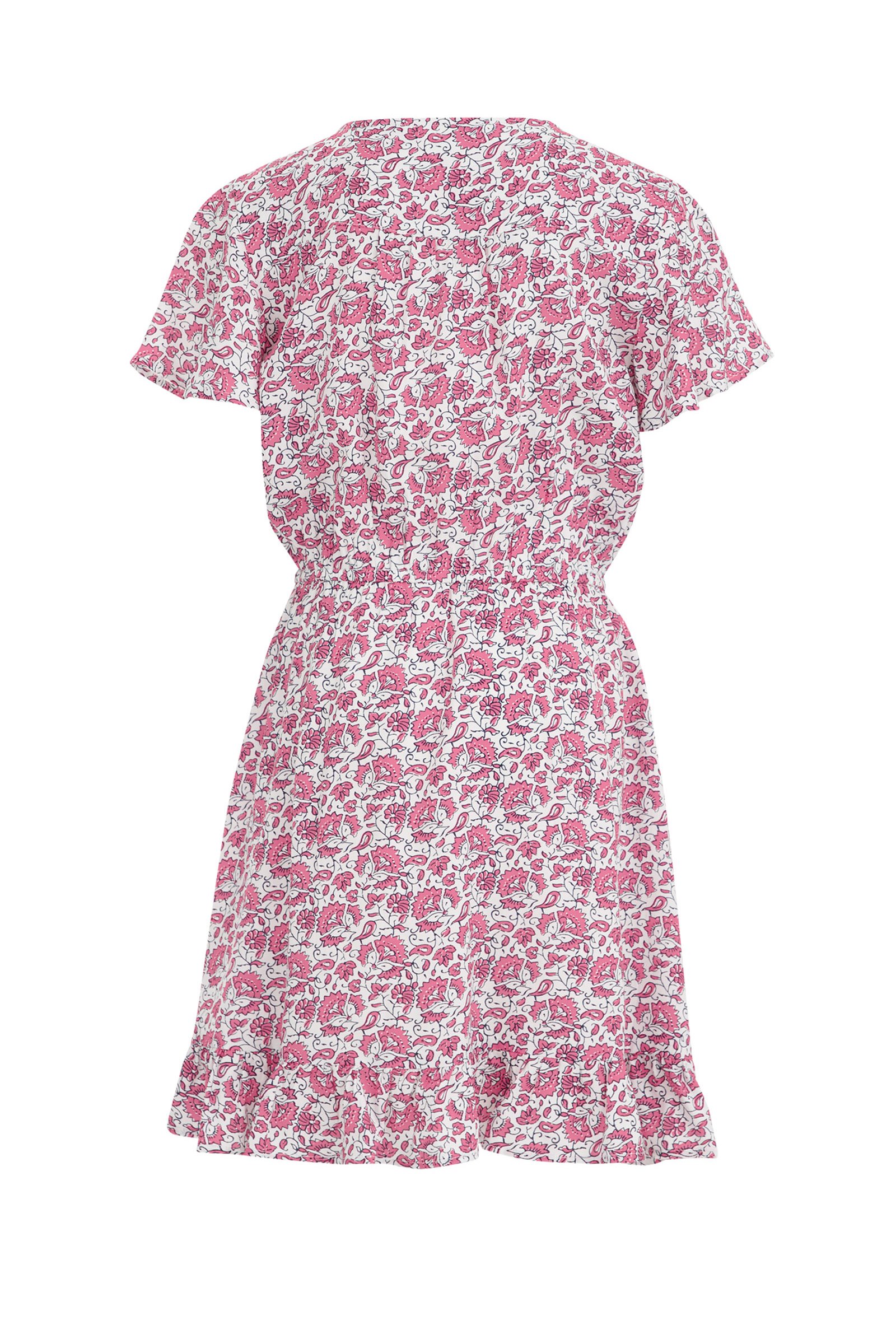 Meisjes jurk met dessin WE Fashion Roze