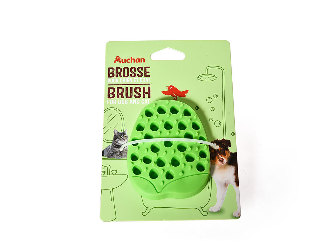 ESCOVA BORRACHA AUCHAN VERDE 9.4CM