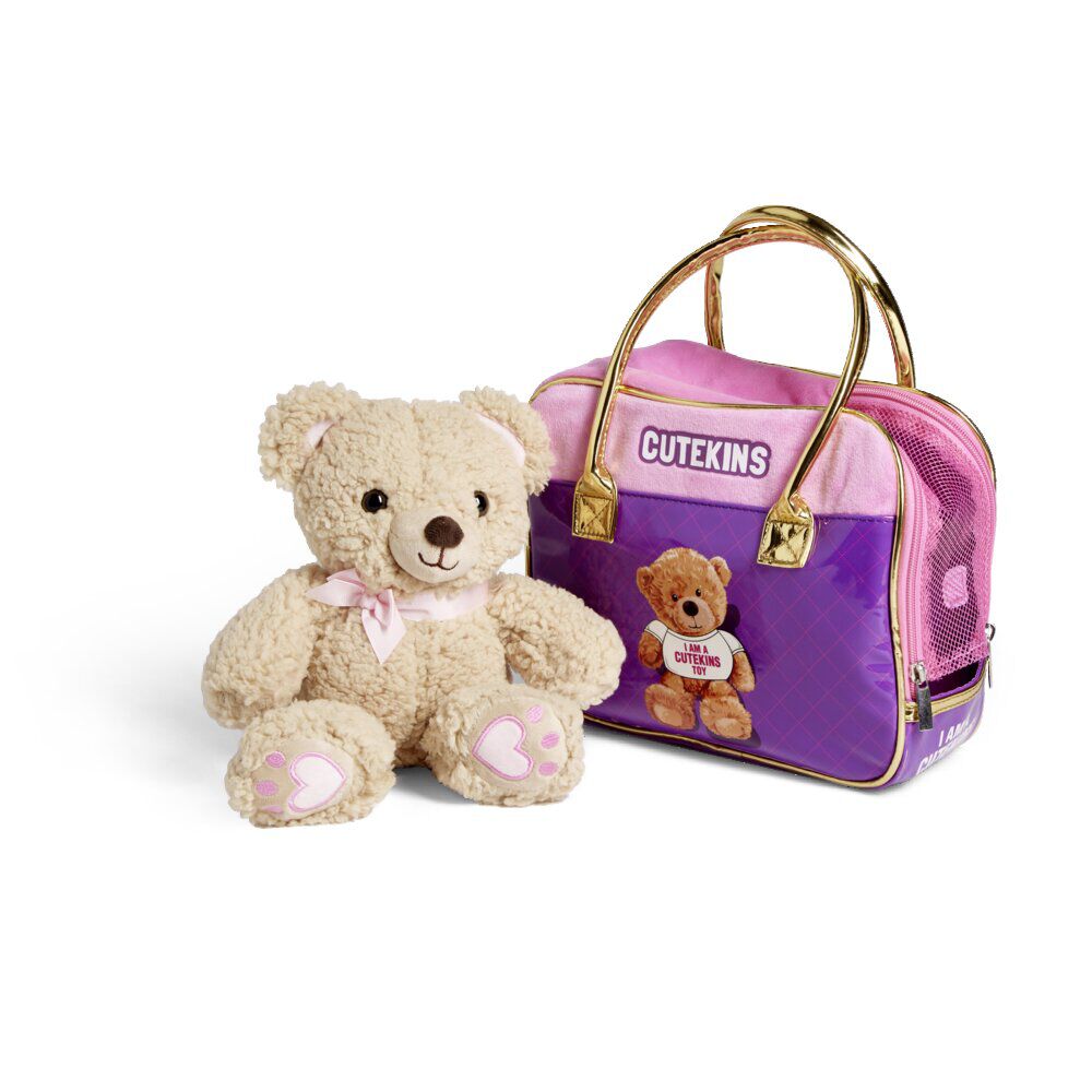 Ours peluche avec son sac de transport