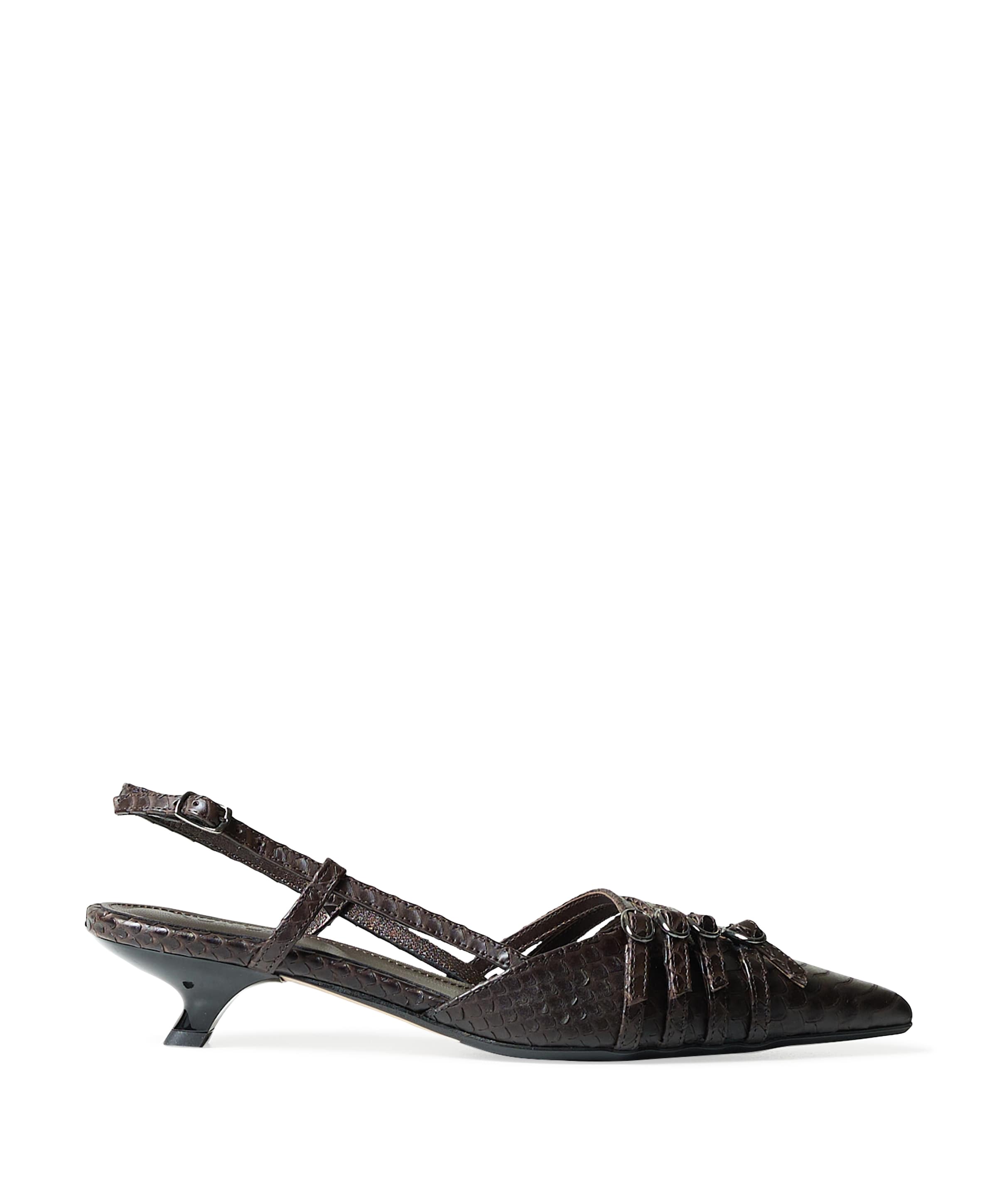 Rotue wanna dames slingbacks bruin