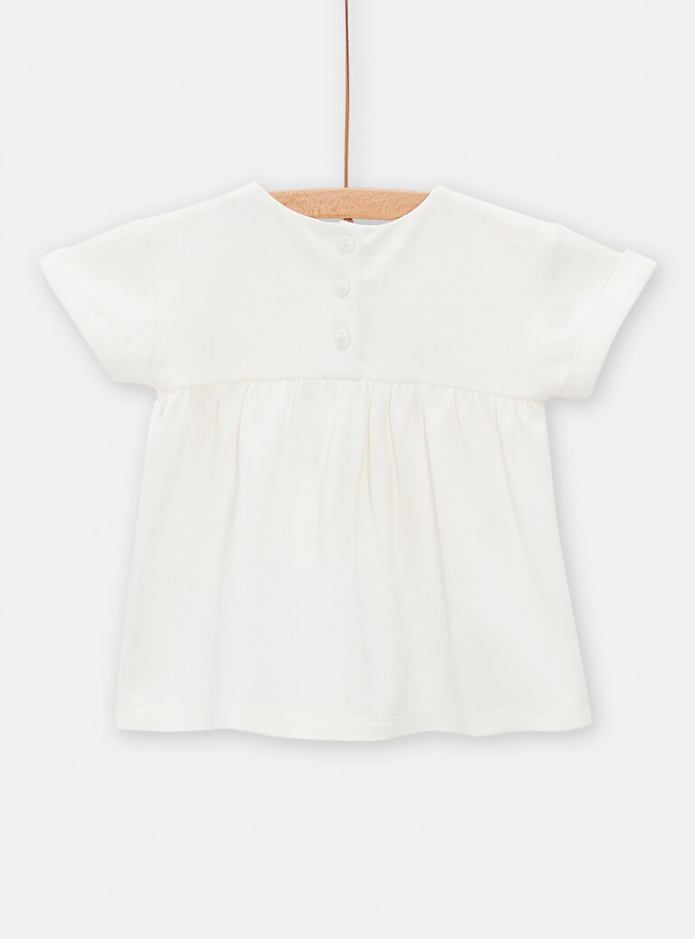 Robe à manches courtes imprimé moineaux