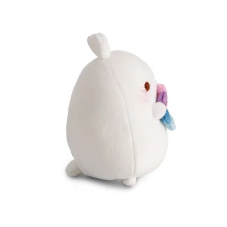 NICI Kuscheltier MOLANG 12cm mit Regenbogenblume