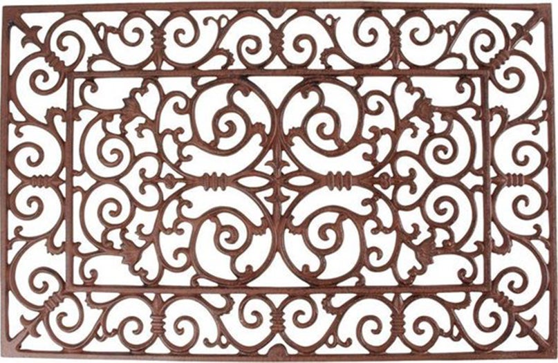 Esschert Design buitenmat Gietijzer bruin 71,5 x 46 cm