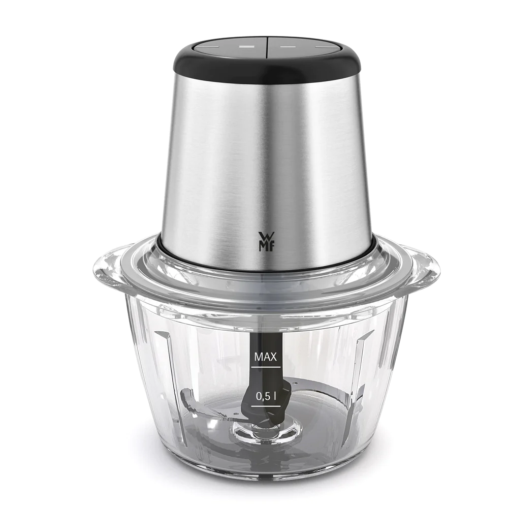 Hachoir avec bol en verre 1 l WMF