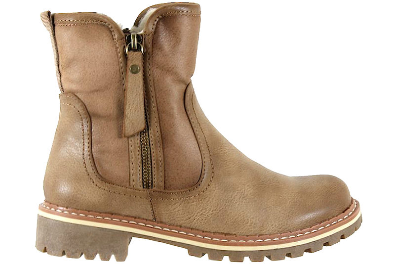 5.TH AVENUE VINTERSTØVLE I BEIGE PU