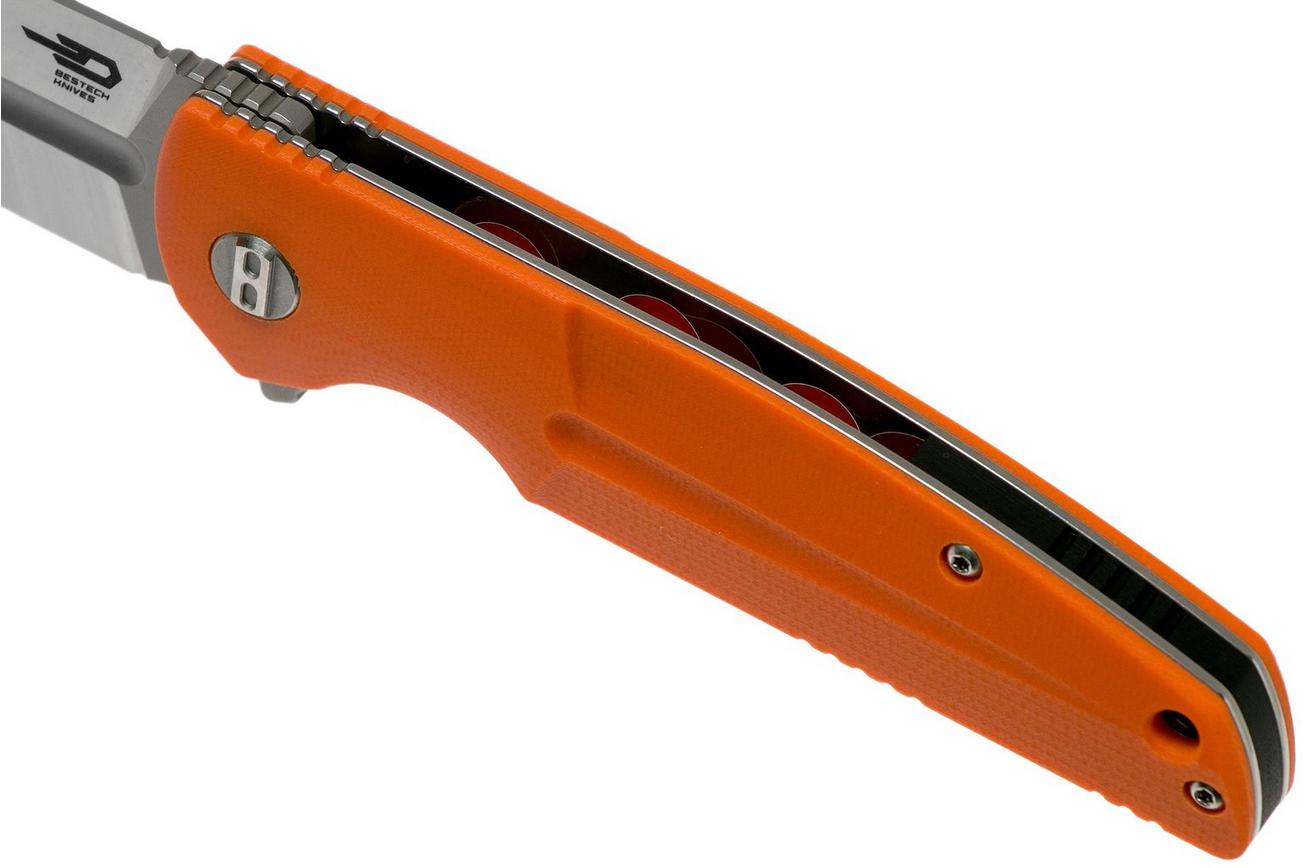 Bestech Fin BG34B-1 Satin, Orange G10 zakmes