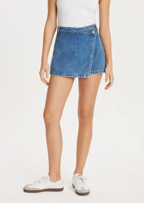 Denim skort blauw (BLW.USD)