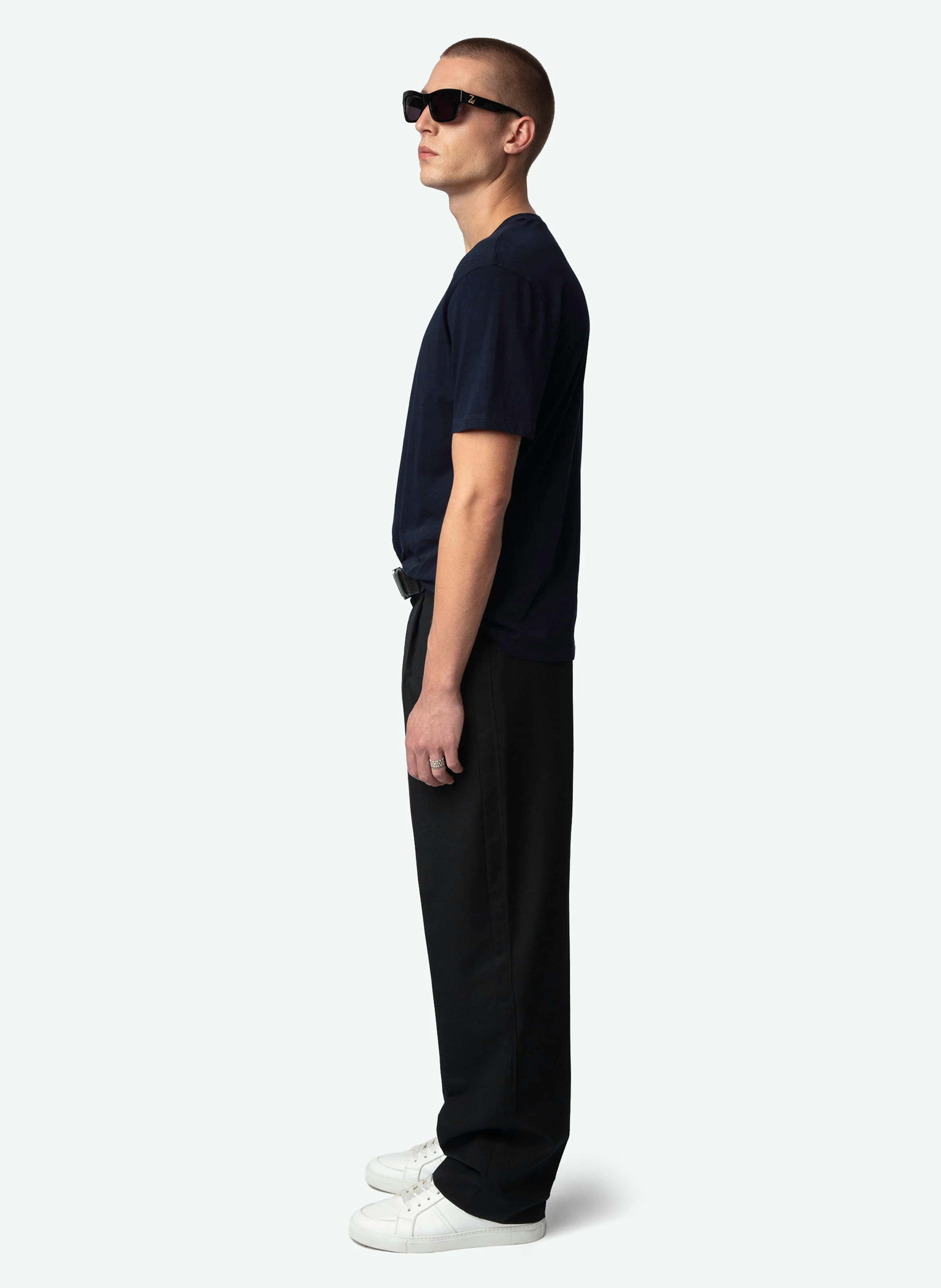 TOMMY - Tee-shirt droit en coton bio | Bleu