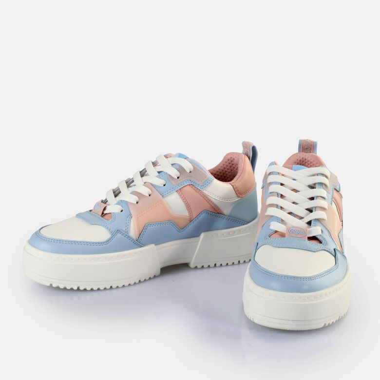 RSE V2 Baskets basses véganes, bleu cielrose clair