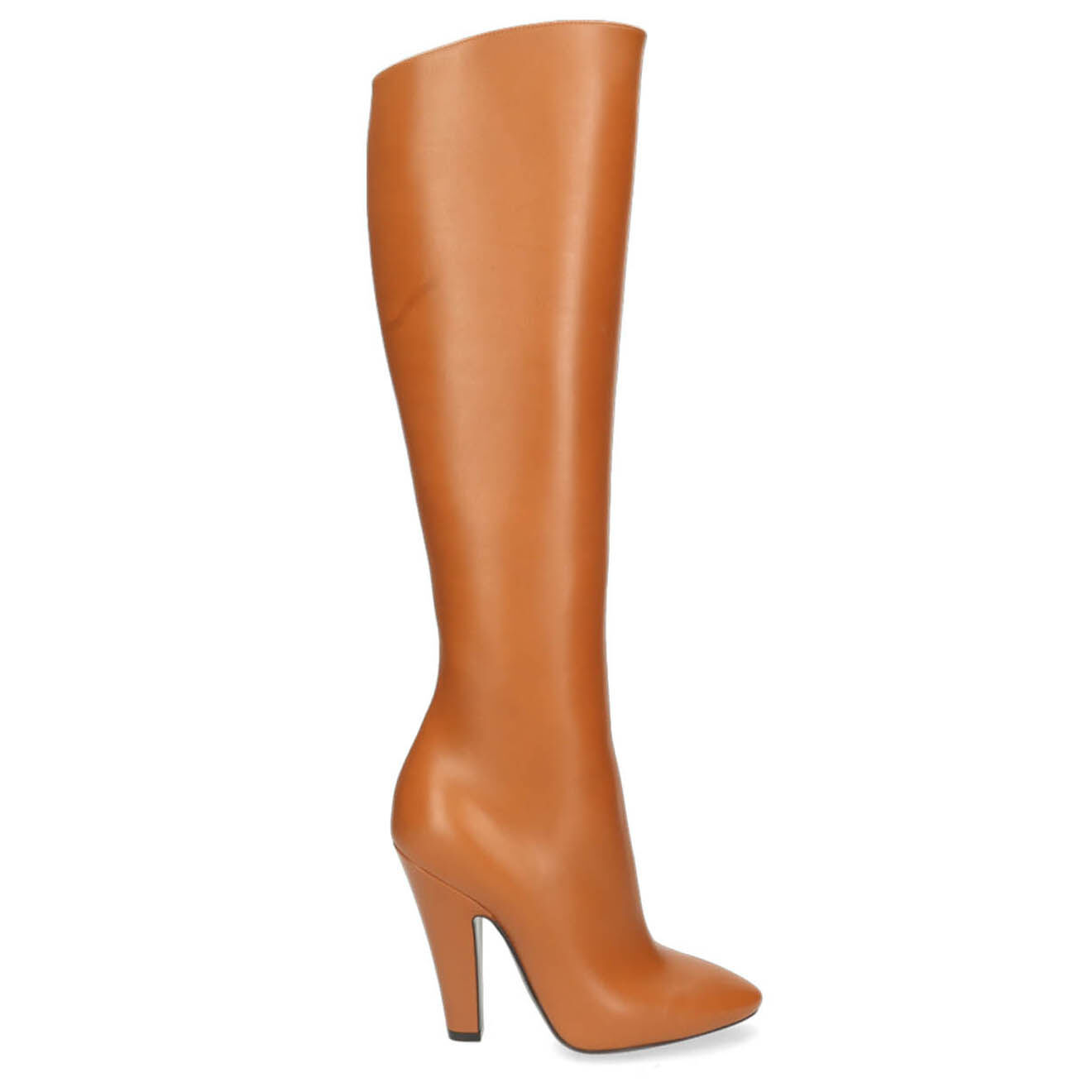 Saint Laurent Paris Bottes en Cuir 68 camel - Talon 11 cm