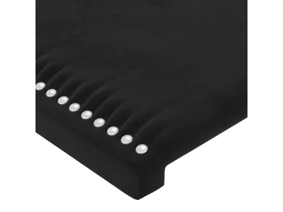 Tête de lit à LED Noir 90x5x78/88 cm Velours