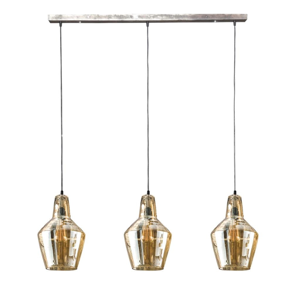 Giga Meubel - Hanglamp Amber - 3-Lichts - 112x25x150cm - Kegel