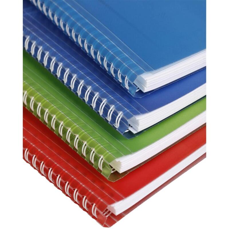 Cahier de textes reliure intégrale Koverbook 17x22cm 148 pages grands carreaux couverture polypropylène transparent - Assortis