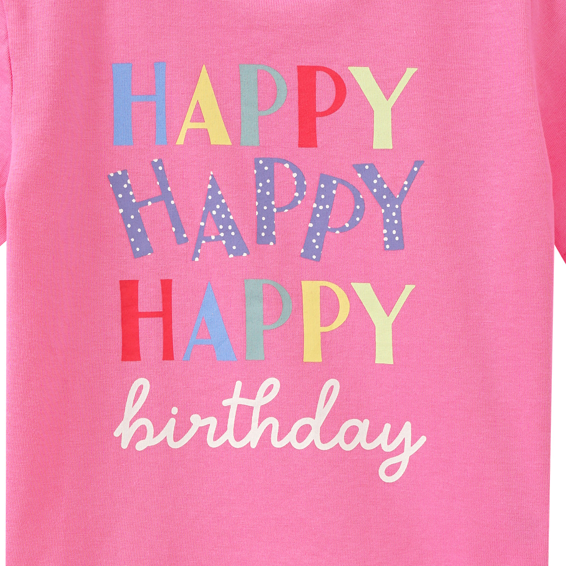 Topolino Kinder T-Shirt mit Geburtstags-Print pink