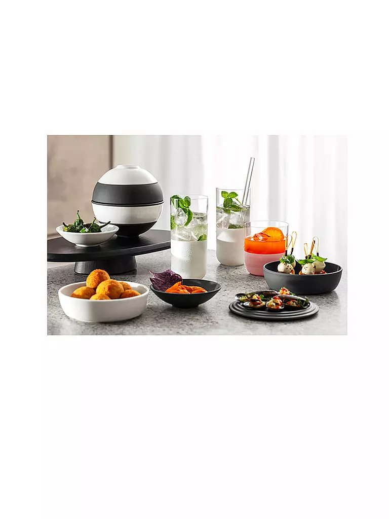 VILLEROY & BOCH La Petite Boule BLACK&WHITE ICONIC 5tlg schwarz