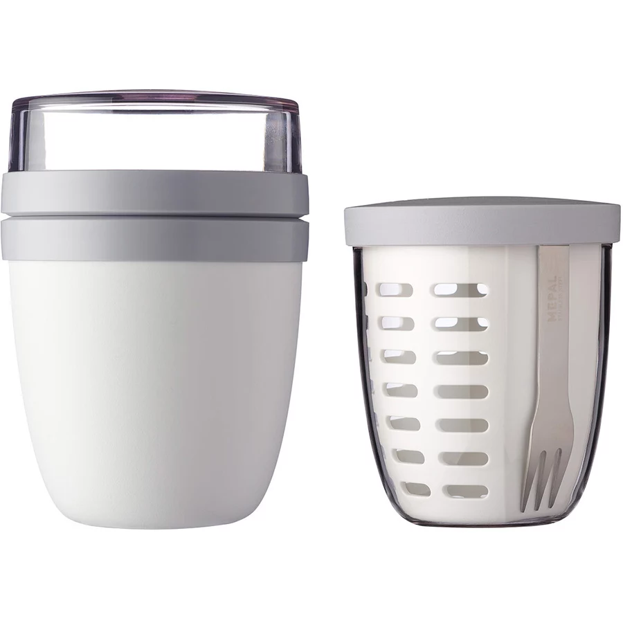 Mepal Lunchpot mit Fruipot Ellipse 2er Set weiß