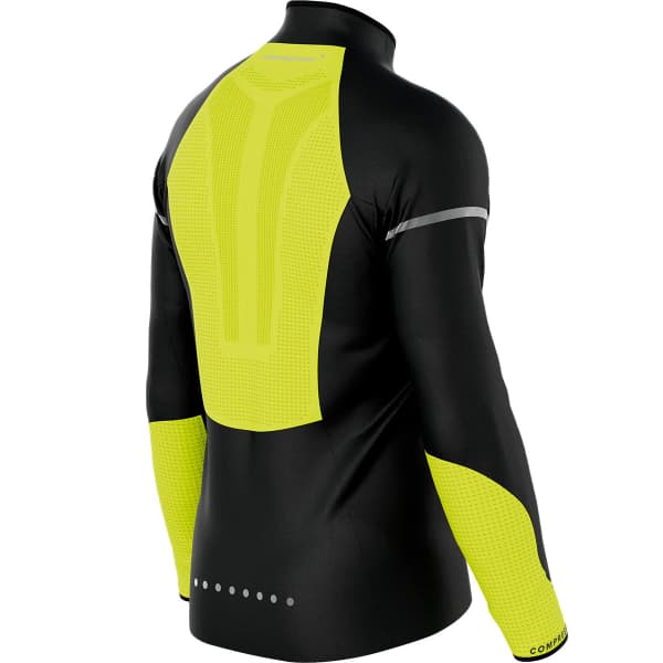Veste trail COMPRESSPORT HURRICANE WINDPROOF JACKET M BLACK / FLUO YELLOW
