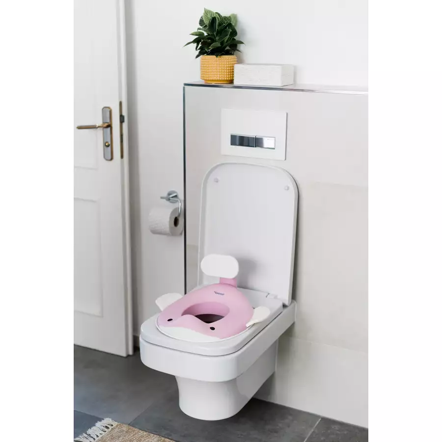 KINDSGUT Toilettenaufsatz Wal zartrosa
