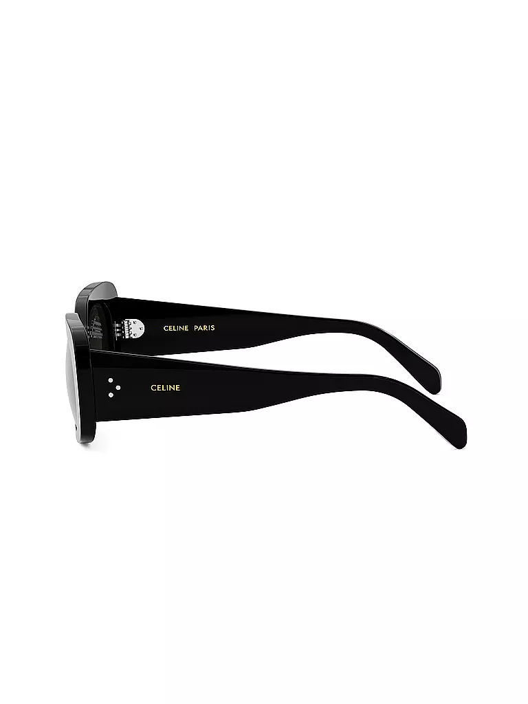 CELINE CELINE 3 Dots schwarze eckige Sonnenbrille schwarz