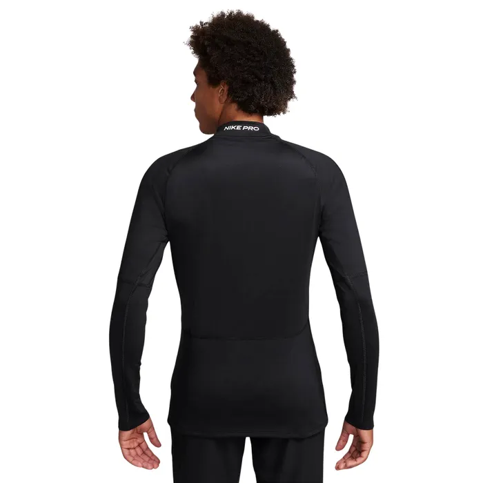 Nike Pro Dri-FIT Warm Mock LS Shirt Heren