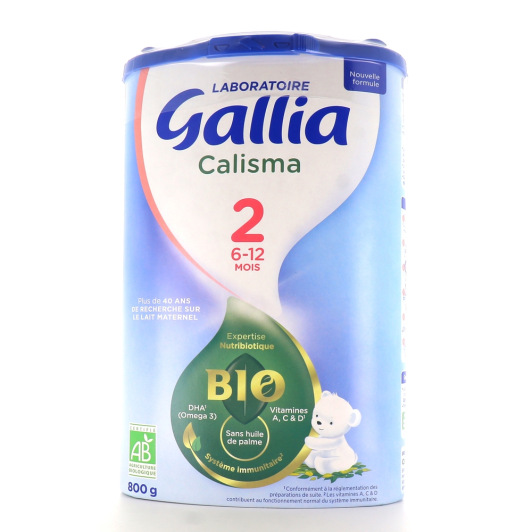 Gallia Calisma Bio lait 2eme âge - Alimentation bébé 6 à 12 mois