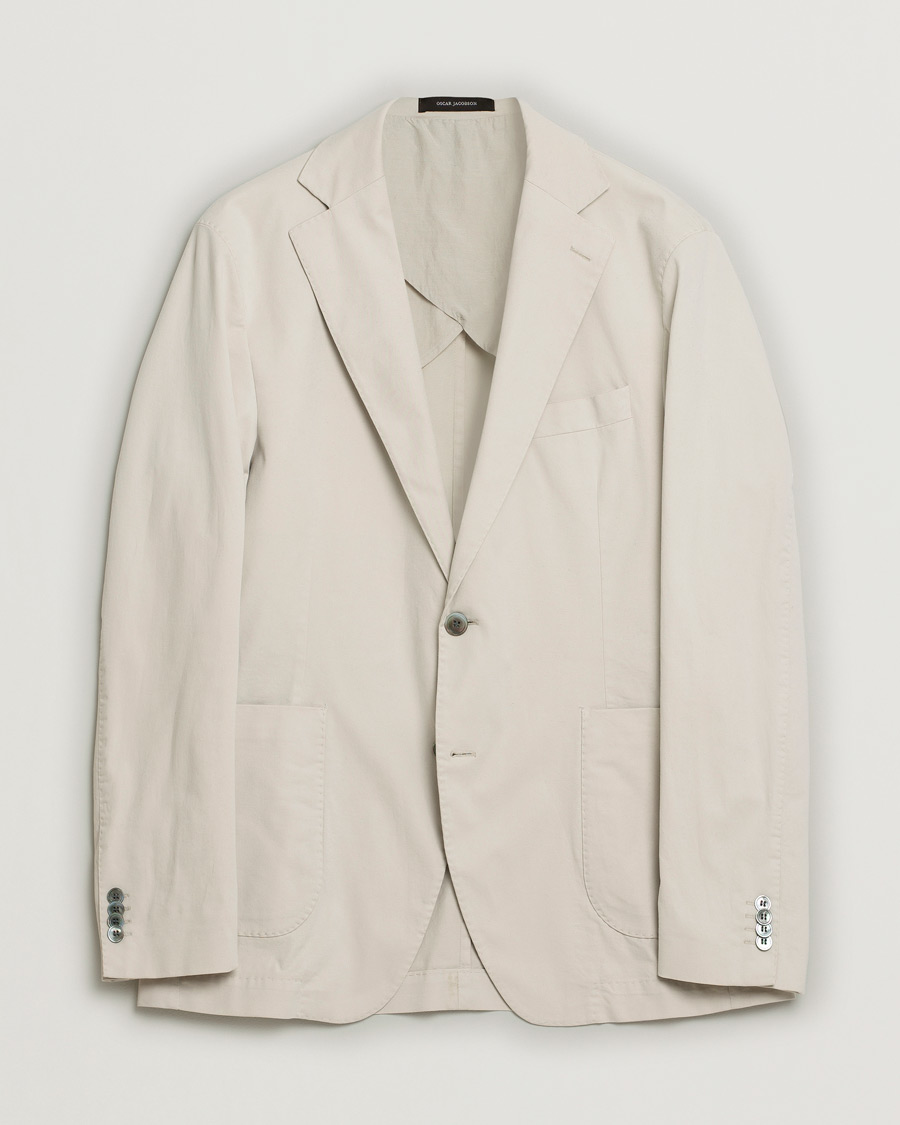 Oscar Jacobson Ferry Cotton Patch Pocket Blazer Beige 50