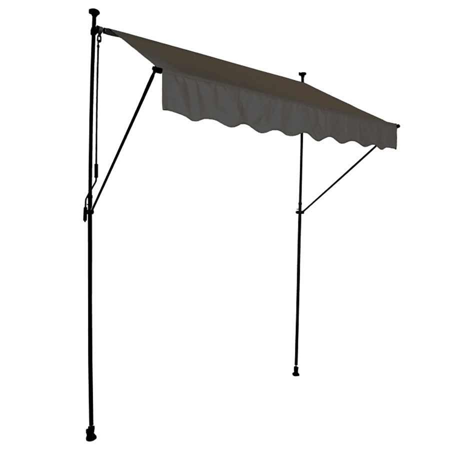 Klemm-Markise höhenverstellbar 200x195-310x120cm Anthrazit