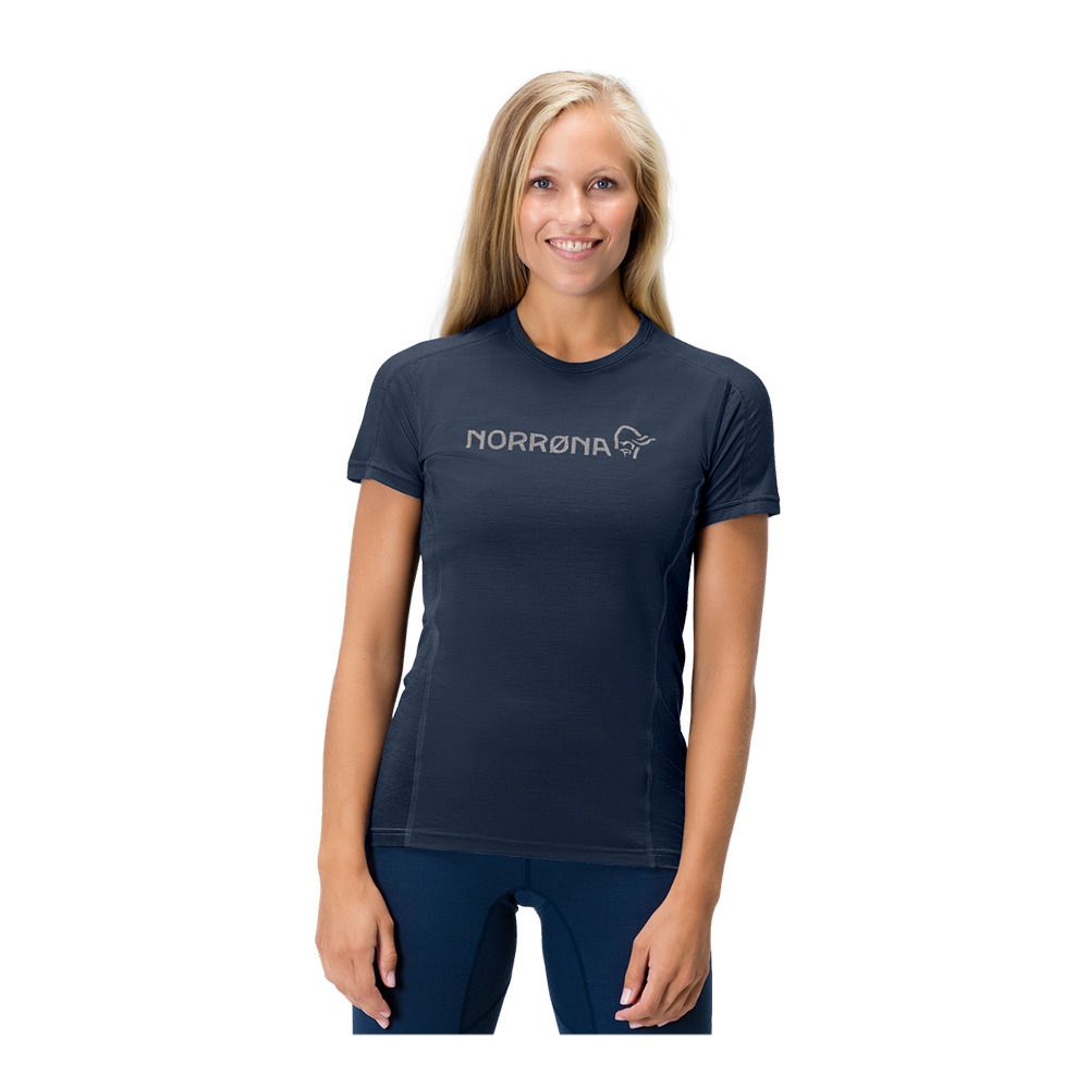 Norrona FALKETIND EQUALISER MERINO - Maillot Femme indigo night