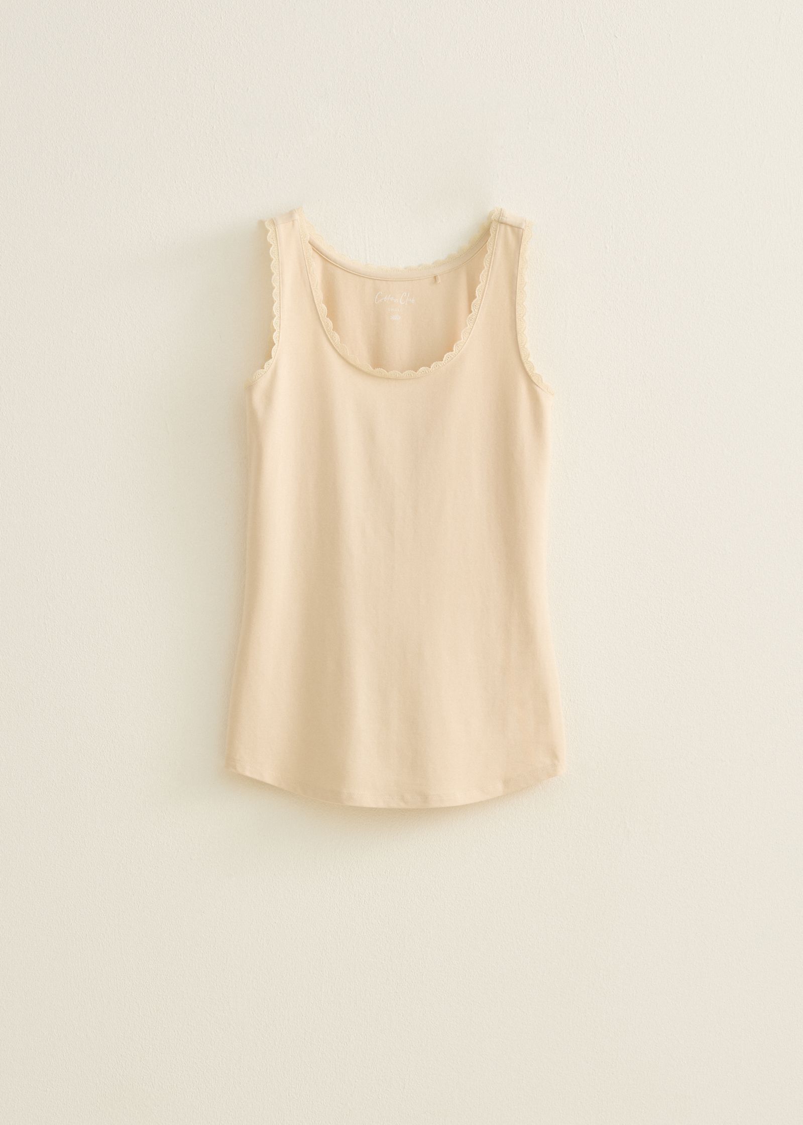 Basic singlet met kant