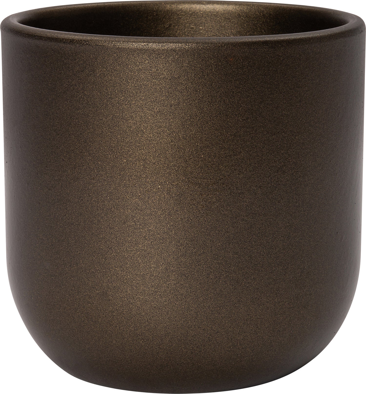 Intratuin bloempot Marlon goud D 17 H 15 cm