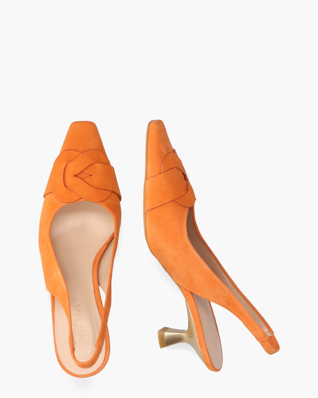 Zinda 1835 Oranje Dames Slingbackpumps