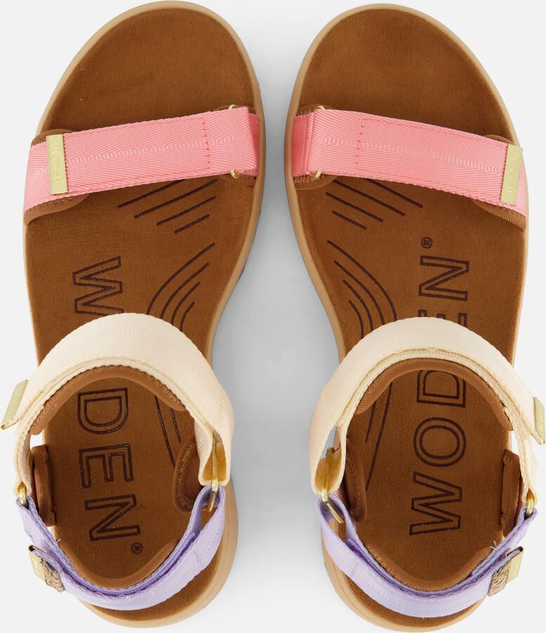 Woden Line LIte Sandalen roze Textiel Dames