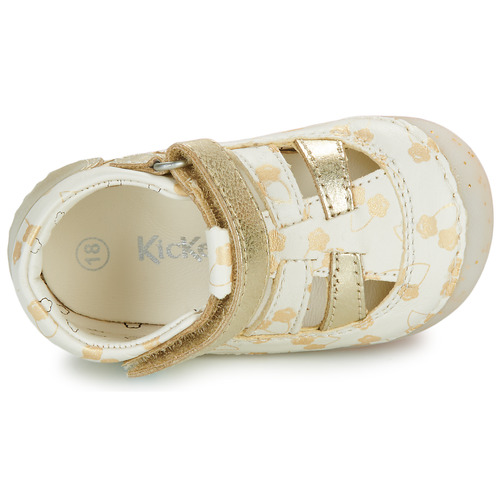 Kickers - SUSHY - Blanc / Doré