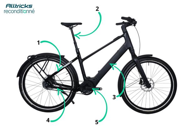Vélo Ville Electrique Winora iRide PURE R5f Shimano Nexus 5V 400Wh Noir 2024