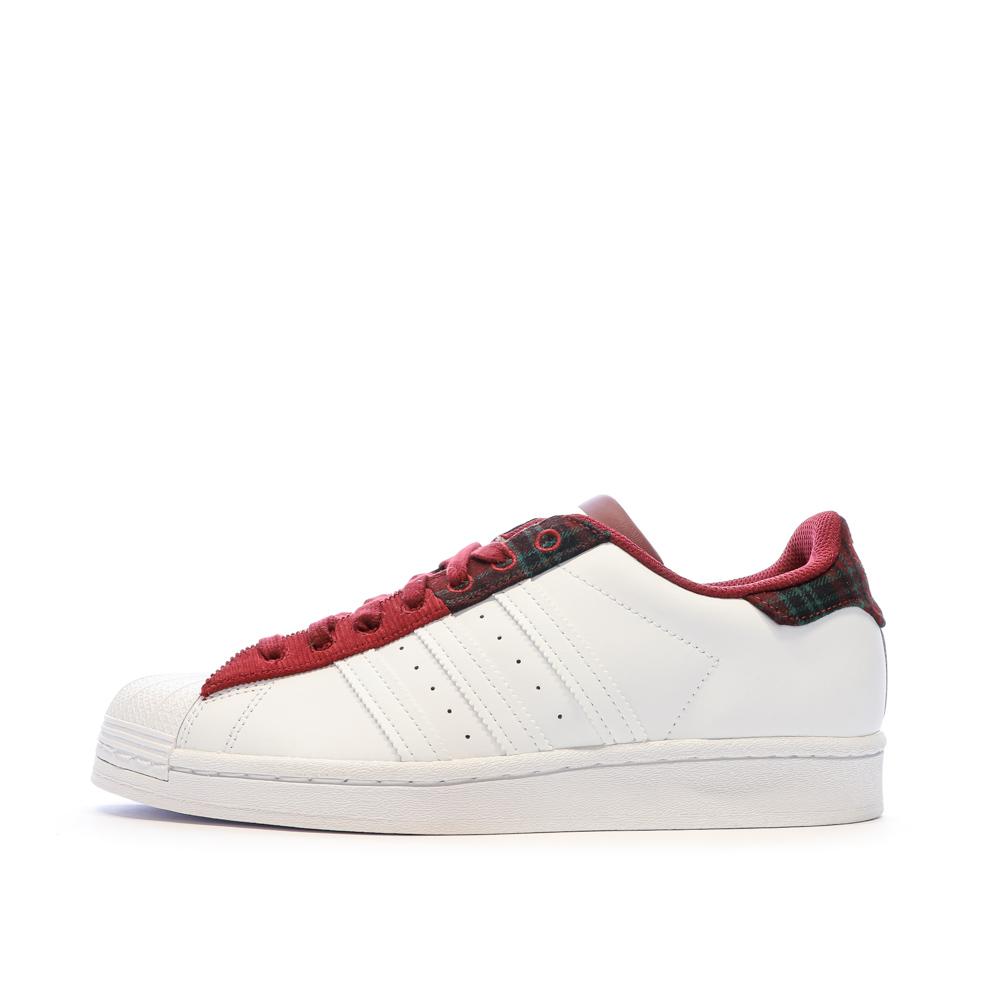 Adidas Baskets Adidas Blanches/Rouge Homme Adidas Superstar
