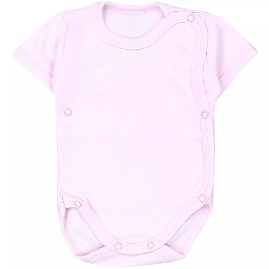 TupTam Baby Mädchen Kurzarm Wickelbody 5er Set rosalila