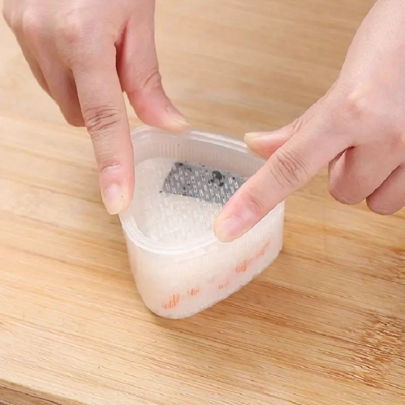 (7x4cm) Sushi Maker DIY Reis Dreieck Form Onigiri Herstellungs Werkzeug Musubi Presse - Transparent