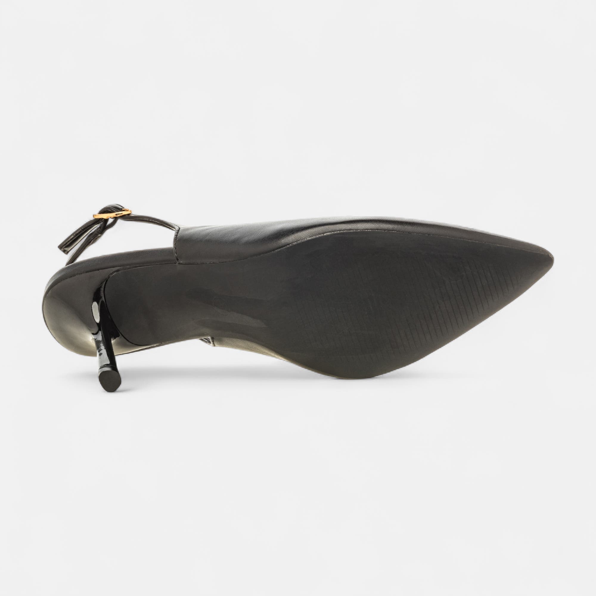 Escarpins avec bride arrière à talon Femme noir