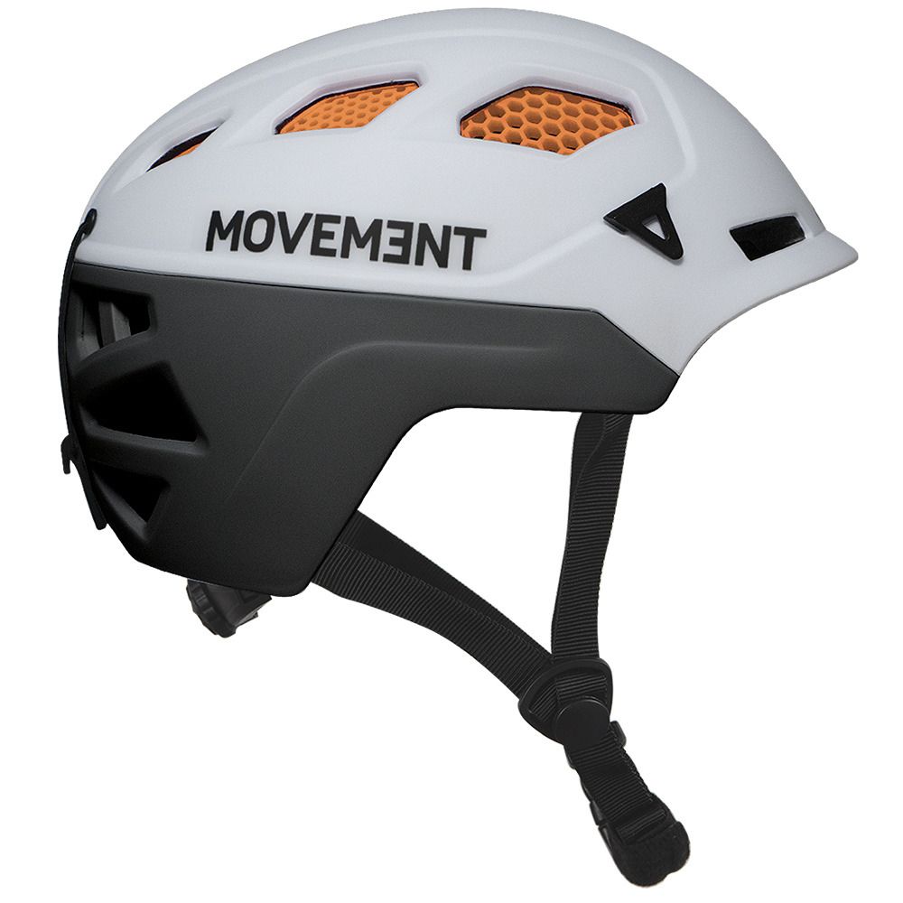 Movement 3TECH ALPI HONEYCOMB - Casque ski Homme white/black/orange/black bando