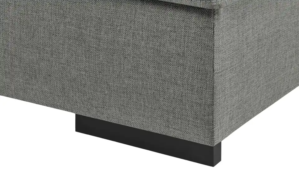 Ecksofa Rome Anthrazit rechts Webstoff