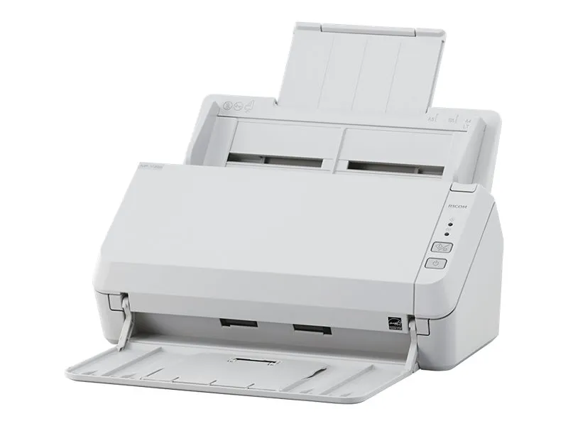 Ricoh SP-1130N - Dokumentscanner - Dual CIS - Duplex - 216 x 355.6 mm - 600 dpi x 600 dpi - op til 30 ppm (mono) / op til 30 ppm (farve) - ADF (50 ark) - op til 4500 scanninger pr. dag - Gigabit LAN, USB 3.2 Gen 1x1