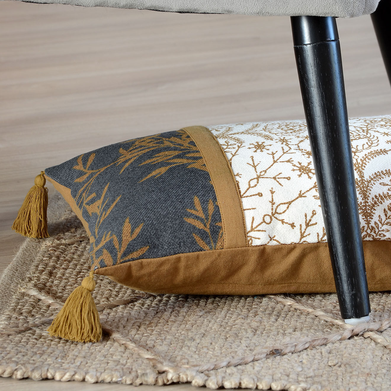 Stof Coussin Goldy ardoise - 30x50 cm