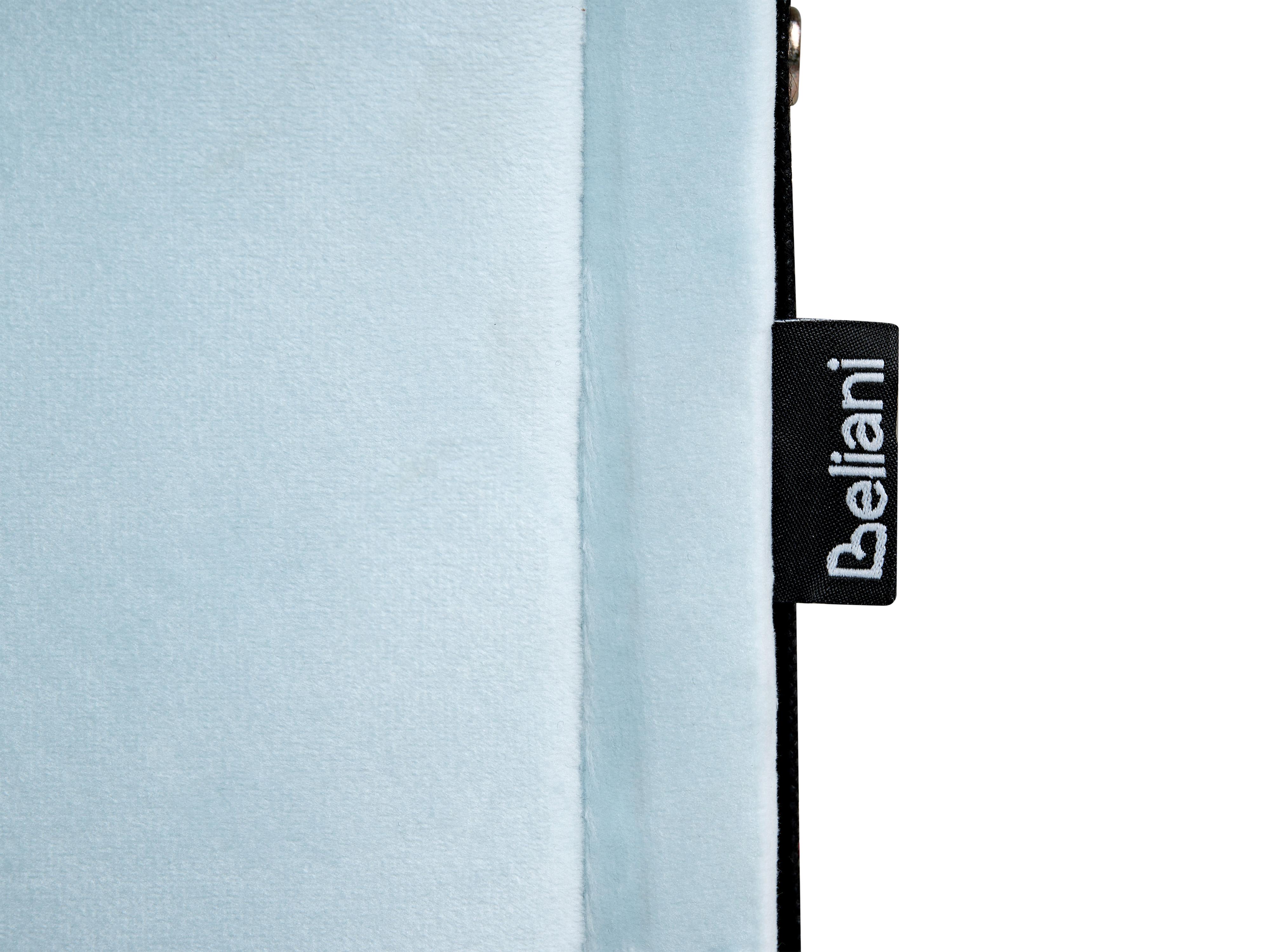 Onderschuifbed Fluweel EYBURIE 90 x 200 cm Lichtblauw