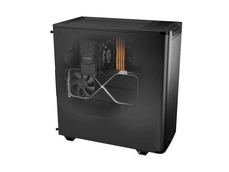 be quiet! PC-Gehäuse Pure Base 501 Airflow Schwarz ATX-Gehäuse mit kompakten Abmessungen im klassischen Design